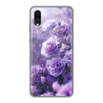 Силиконовый чехол на ZTE Blade A5 (2020) с принтом Розы цветы