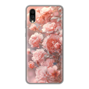 Силиконовый чехол на ZTE Blade A5 (2020) с принтом Розовые розы Силиконовый чехол на ZTE Blade A5 (2020) с принтом Розовые розы
