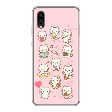 Силиконовый чехол на ZTE Blade A5 (2020) с принтом Hello Kitty Хелоу Кити Силиконовый чехол на ZTE Blade A5 (2020) с принтом Hello Kitty Хелоу Кити