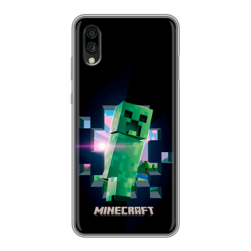 Силиконовый чехол на ZTE Blade A5 (2020) с принтом Майнкрафт Minecraft Силиконовый чехол на ZTE Blade A5 (2020) с принтом Майнкрафт Minecraft