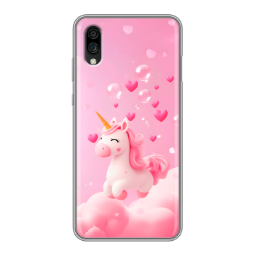Силиконовый чехол на ZTE Blade A5 (2020) с принтом Единорог Силиконовый чехол на ZTE Blade A5 (2020) с принтом Единорог