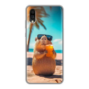 Силиконовый чехол на ZTE Blade A5 (2020) с принтом Капибара Силиконовый чехол на ZTE Blade A5 (2020) с принтом Капибара