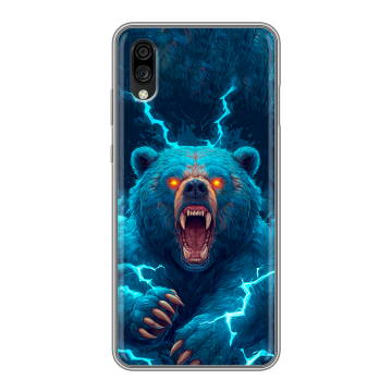 Силиконовый чехол на ZTE Blade A5 (2020) с принтом Медведь