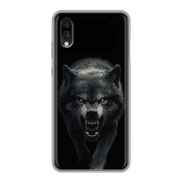 Силиконовый чехол на ZTE Blade A5 (2020) с принтом Волк Силиконовый чехол на ZTE Blade A5 (2020) с принтом Волк