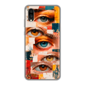 Силиконовый чехол на ZTE Blade A5 (2020) с принтом Модный принт