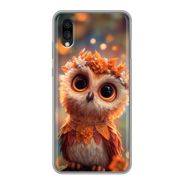 Силиконовый чехол на ZTE Blade A5 (2020) с принтом Милая сова
