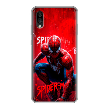 Силиконовый чехол на ZTE Blade A5 (2020) с принтом Spiderman Человек паук