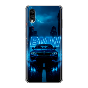 Силиконовый чехол на ZTE Blade A5 (2020) с принтом BMW БМВ Силиконовый чехол на ZTE Blade A5 (2020) с принтом BMW БМВ