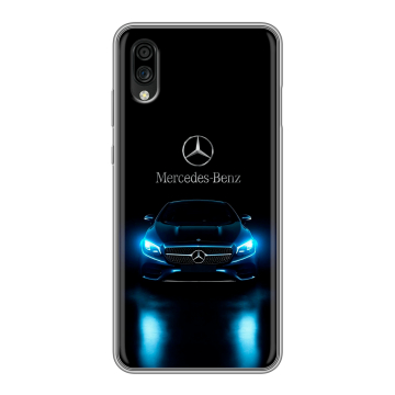 Силиконовый чехол на ZTE Blade A5 (2020) с принтом Mercedes Мерседес Силиконовый чехол на ZTE Blade A5 (2020) с принтом Mercedes Мерседес