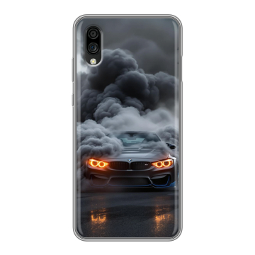 Силиконовый чехол на ZTE Blade A5 (2020) с принтом BMW БМВ