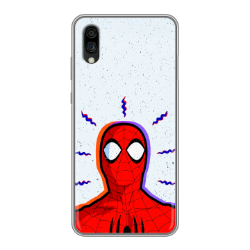 Силиконовый чехол на ZTE Blade A5 (2020) с принтом Spiderman Человек паук