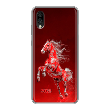 Силиконовый чехол на ZTE Blade A5 (2020) с принтом Новый год