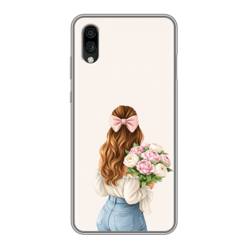 Силиконовый чехол на ZTE Blade A5 (2020) с принтом женский Силиконовый чехол на ZTE Blade A5 (2020) с принтом женский