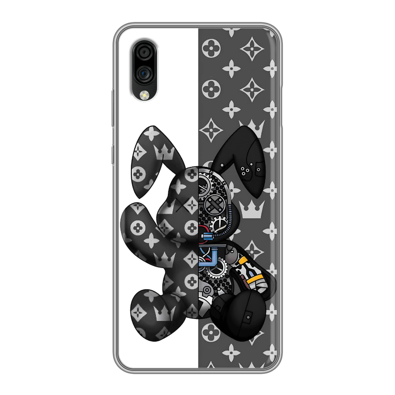 Силиконовый чехол на ZTE Blade A5 (2020) с принтом Луи робот Силиконовый чехол на ZTE Blade A5 (2020) с принтом Луи робот