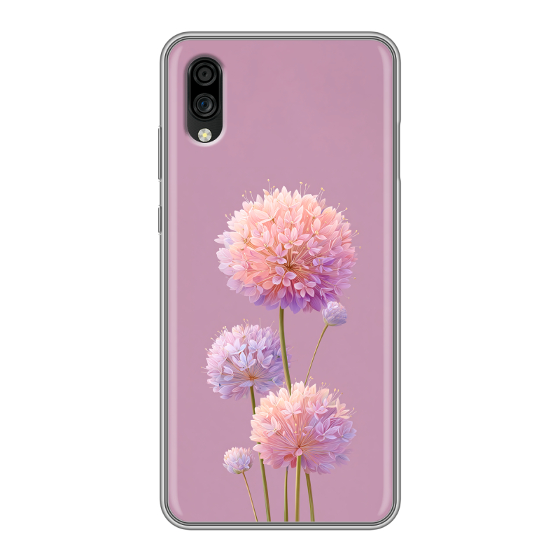 Силиконовый чехол на ZTE Blade A5 (2020) с принтом Цветы Силиконовый чехол на ZTE Blade A5 (2020) с принтом Цветы