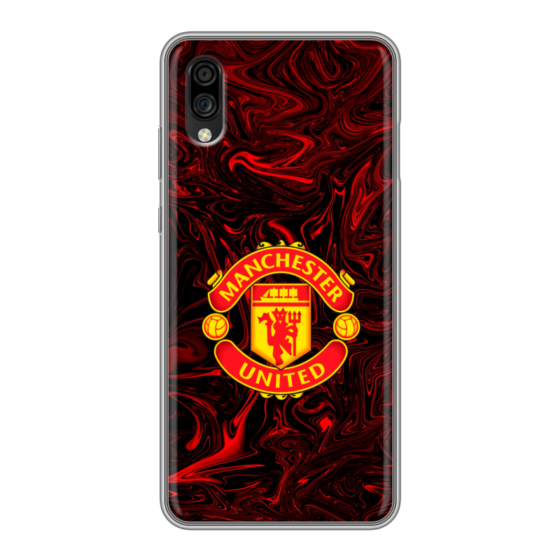Силиконовый чехол на ZTE Blade A5 (2020) с принтом Manchester United Силиконовый чехол на ZTE Blade A5 (2020) с принтом Manchester United