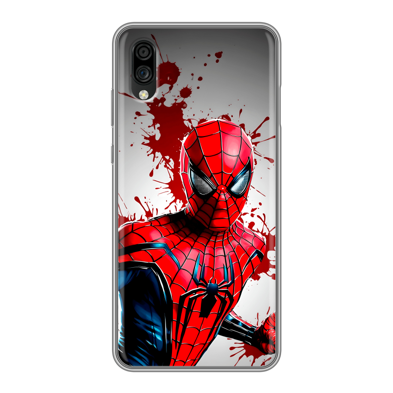 Силиконовый чехол на ZTE Blade A5 (2020) с принтом Spiderman Человек паук Силиконовый чехол на ZTE Blade A5 (2020) с принтом Spiderman Человек паук