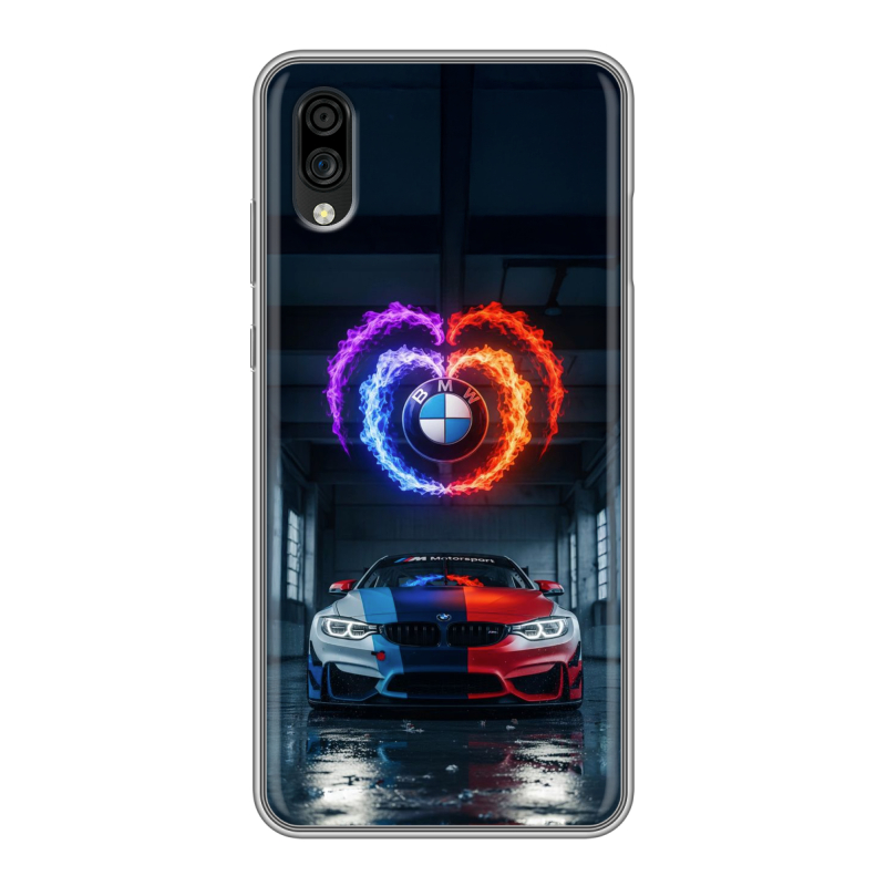 Силиконовый чехол на ZTE Blade A5 (2020) с принтом BMW БМВ Силиконовый чехол на ZTE Blade A5 (2020) с принтом BMW БМВ