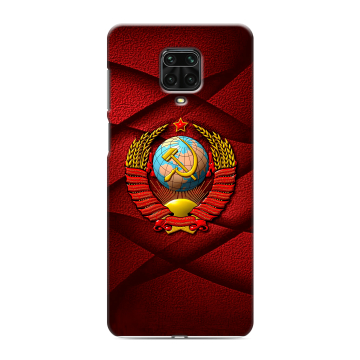 Силиконовый чехол на Xiaomi RedMi Note 9S с принтом Герб СССР Силиконовый чехол на Xiaomi RedMi Note 9S с принтом Герб СССР