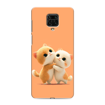 Силиконовый чехол на Xiaomi RedMi Note 9S с принтом Милые котики Силиконовый чехол на Xiaomi RedMi Note 9S с принтом Милые котики