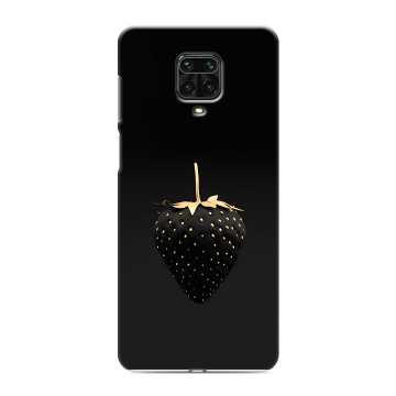 Силиконовый чехол на Xiaomi RedMi Note 9S с принтом Черная клубника Силиконовый чехол на Xiaomi RedMi Note 9S с принтом Черная клубника