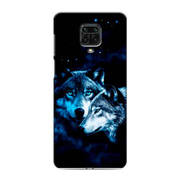 Силиконовый чехол на Xiaomi RedMi Note 9S с принтом Волки Силиконовый чехол на Xiaomi RedMi Note 9S с принтом Волки