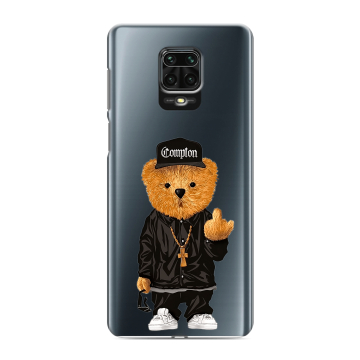 Силиконовый чехол на Xiaomi RedMi Note 9S с принтом Мишка