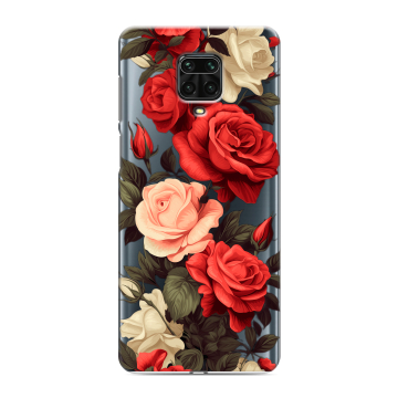 Силиконовый чехол на Xiaomi RedMi Note 9S с принтом Розы
