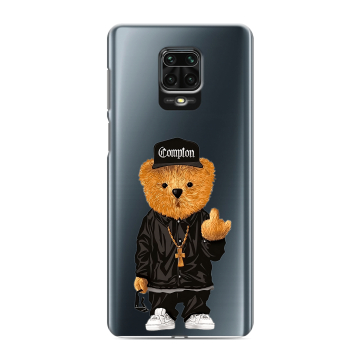 Силиконовый чехол на Xiaomi RedMi Note 9S с принтом Плюшевый медведь