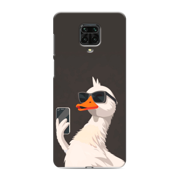 Силиконовый чехол на Xiaomi RedMi Note 9S с принтом утка в очках