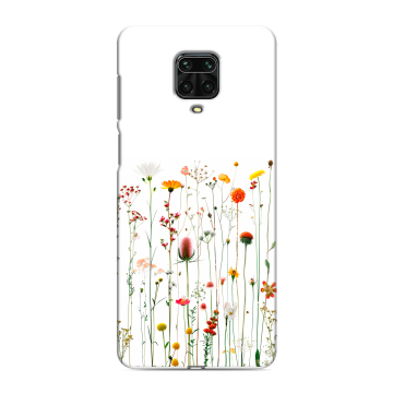 Силиконовый чехол на Xiaomi RedMi Note 9S с принтом цветы