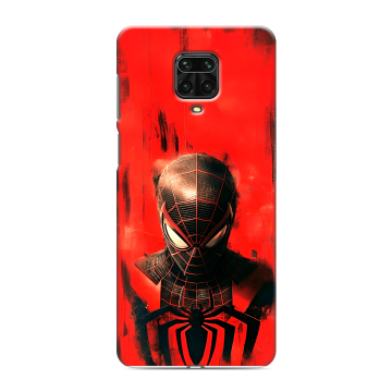 Силиконовый чехол на Xiaomi RedMi Note 9S с принтом человек паук spiderman Силиконовый чехол на Xiaomi RedMi Note 9S с принтом человек паук spiderman