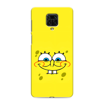 Силиконовый чехол на Xiaomi RedMi Note 9S с принтом спанчбоб спанч боб Силиконовый чехол на Xiaomi RedMi Note 9S с принтом спанчбоб спанч боб