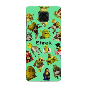 Силиконовый чехол на Xiaomi RedMi Note 9S с принтом Шрек Shrek Силиконовый чехол на Xiaomi RedMi Note 9S с принтом Шрек Shrek