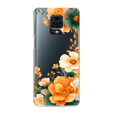Силиконовый чехол на Xiaomi RedMi Note 9S с принтом Цветы принт Силиконовый чехол на Xiaomi RedMi Note 9S с принтом Цветы принт