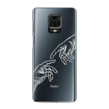 Силиконовый чехол на Xiaomi RedMi Note 9S с принтом Сотворение мира Силиконовый чехол на Xiaomi RedMi Note 9S с принтом Сотворение мира