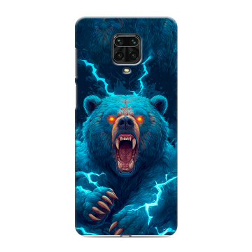 Силиконовый чехол на Xiaomi RedMi Note 9S с принтом Медведь Силиконовый чехол на Xiaomi RedMi Note 9S с принтом Медведь