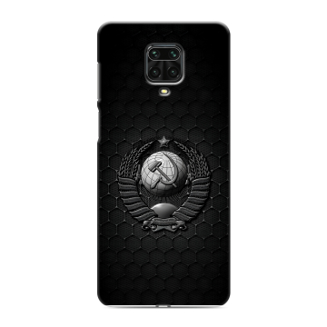 Силиконовый чехол на Xiaomi RedMi Note 9S с принтом Герб Флаг СССР Силиконовый чехол на Xiaomi RedMi Note 9S с принтом Герб Флаг СССР