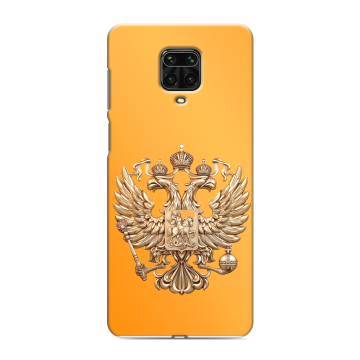 Силиконовый чехол на Xiaomi RedMi Note 9S с принтом Герб Флаг России Силиконовый чехол на Xiaomi RedMi Note 9S с принтом Герб Флаг России