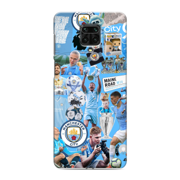 Силиконовый чехол на Xiaomi RedMi Note 9S с принтом Man City Манчестер Сити Силиконовый чехол на Xiaomi RedMi Note 9S с принтом Man City Манчестер Сити