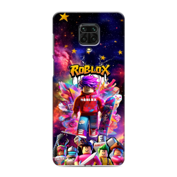 Силиконовый чехол на Xiaomi RedMi Note 9S с принтом Roblox Роблокс