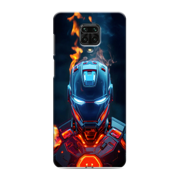 Силиконовый чехол на Xiaomi RedMi Note 9S с принтом IronMan Железный человек