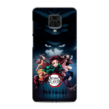 Силиконовый чехол на Xiaomi RedMi Note 9S с принтом Demon Slayer Клинок рассекающий демонов