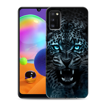Силиконовый чехол на Samsung Galaxy A41 с принтом Темный леопард Силиконовый чехол на Samsung Galaxy A41 с принтом Темный леопард