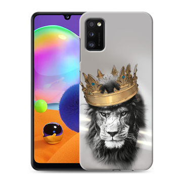 Силиконовый чехол на Samsung Galaxy A41 с принтом Лев с короной Силиконовый чехол на Samsung Galaxy A41 с принтом Лев с короной