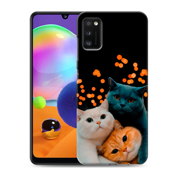 Силиконовый чехол на Samsung Galaxy A41 с принтом Кошки Силиконовый чехол на Samsung Galaxy A41 с принтом Кошки