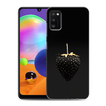 Силиконовый чехол на Samsung Galaxy A41 с принтом Черная клубника Силиконовый чехол на Samsung Galaxy A41 с принтом Черная клубника