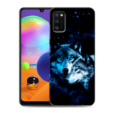 Силиконовый чехол на Samsung Galaxy A41 с принтом Волки Силиконовый чехол на Samsung Galaxy A41 с принтом Волки