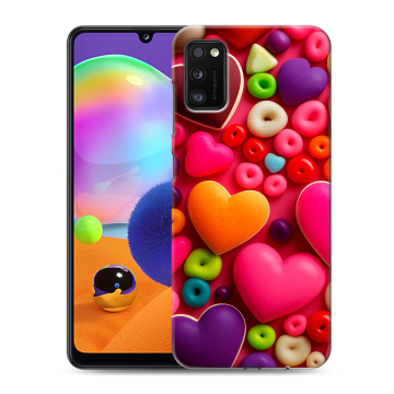 Силиконовый чехол на Samsung Galaxy A41 с принтом Сердечки Силиконовый чехол на Samsung Galaxy A41 с принтом Сердечки