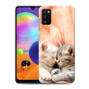 Силиконовый чехол на Samsung Galaxy A41 с принтом Котята